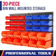 Garage Storage Bins Rack Wall Mounted Tool Cabinet Organiser Workshop Tool Box