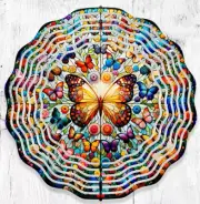 Butterflies 10" Wind Spinner Handmade