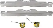 2 Pcs Front End Alignment Tool, at Home Wheel Alignment Kit, Heavy Duty Steel Toe Alignment Measurement Tool with 2 Tape Measures for Car