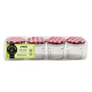 12x Mini AirTight Glass Storage Jars Small Mason Wide Bottle Food Spice Bulk