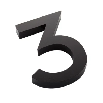 Sandleford 100mm 3 Black Edge Numeral