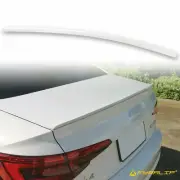 Fyralip Y21 Painted Trunk Lip Spoiler for Audi A4 S4 B9 Sedan Glacier White LS9R (for: Audi)