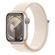 Apple Watch Series 9 41mm Starlight Aluminium Case GPS + Cellular Sport Loop