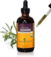 Herb Pharm Certified Organic Cleavers Liquid Extract - 4 Ounce