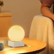 Modern Industrial Table Lamp, Unique Bedside Nightstand Desk Lamp with Glass ...