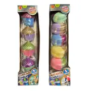 2 Packages Real Chalk Covered Glitter Cupcake Macaron