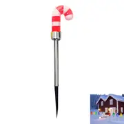 Solar Christmas Tree Light Powered Christmas Yard Stake Lights for Outdoor Garden Decorations-Christmas candy canes