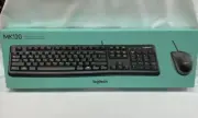 Logitech - MK120 Desktop USB Keyboard and Mouse - Black