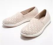 Clarks Cloudsteppers Stretch Slip-Ons Breeze Emily Light Taupe 11M New