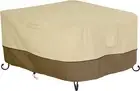 Veranda Water-Resistant 42 Inch Square Fire Pit Table Cover, Outdoor Table Cover