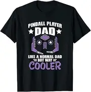 VidiAmazing Retro Arcade Game Pinball Machine Gamer Pinball Dad ds1536 T-Shirt