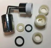 Universal Silver Faucet Extender 720• Rotation w/ Seals