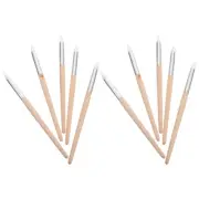 10 Pcs Drill Brush Coin Cleaner Cleaning Rod Watch Tool Accessory Clock Kit