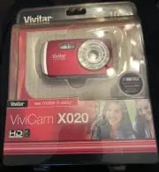 Vivitar ViviCam X020 10.1MP Digital Camera - Burgundy
