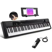 Eastar EP-120 Fully Weighted 88-Key Beginner Digital Piano with Touchscreen and Sustain Pedal - Piano