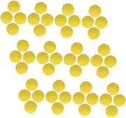 COMNESTBI 48pcs Eva Foam Launch Balls Small Yellow Round Game Balls for Party Favors for Indoor Play and Family Events and Fun for