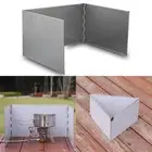Camping Stove Essential Foldable and Portable Stainless Steel Wind Shield