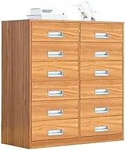 Filing Cabinet Household Multifunctional Storage Cabinet 6 Layers of Large-Capacity Drawer Cabinet Metal Data File Organizer Cabinet File Cabinet File Storage Cabinets(Natural)