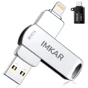 MFi Certified 512GB Flash Drive for iPhone iPad IMKAR Memory Stick Storage fo...