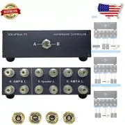 Compact 2-in-1-Out Speaker Selector Switch for Amplifiers - 100W RMS