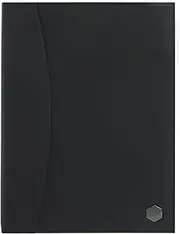 Marbig 2201185 Professional Series Display Book Non-Refillable A4 Soft Touch 24 Pockets Black