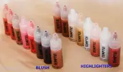 TEMPTU S/B AIRBRUSH longlasting spray on MAKEUP Blushes OR Highlighters SET