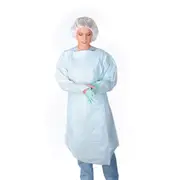 Medline Thumbs Up Polyethylene Gowns Regular/Large Blue 75/ctn