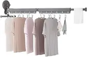 Wall Mounted Drying Rack Home Balcony Non-Slip Hanging Clothes Rack Outdoor Coat Hangers