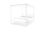 Aurelius Solid Pine 4 Poster Bed Frame - White - Queen - White