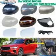 Car Side Mirror Cover Lens Frame Lower cap Lamp For VOLVO S60 2019 2020 - 2024 (for: Volvo)
