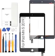 Touch Screen for iPad Mini 5 2019 7.9 - for iPad Mini5 Replacement Screen A2126 A2124 A2133 A2125 Digitizer Glass Panel Riparazione Kit (No LCD Display) (Black)