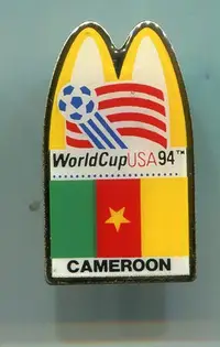 在飛比找Yahoo!奇摩拍賣優惠-1994年 美國 世界杯足球 FIFA 章 徽章 麥當勞 喀