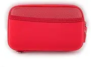 Small Protective Hard Shell Diabetic Travel Case Testing Kit Organizer for Glucose Meter/Test Strips/Lancing Device/Lancets/Insulin Vial/Blood Glucose Monitoring System (red)