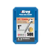 Kreg 25mm Zinc Coarse Thread Pan Head Pocket-Hole Screws - 500 Pack