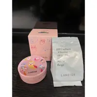 在飛比找蝦皮購物優惠-LANEIGE 蘭芝 水聚光淨白氣墊粉霜 氣墊粉餅 貓頭鷹限