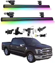 BJOHQ Electric Running Boards Compatible for Ford F-150 2014-2025 with Light, SUV, Off-Road & Pickup Trucks - Retractable Truck Steps & Nerf Bars