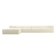 [James Lane] Lucello Tribute Shell Modular Sofa with Ottoman - 5 Piece