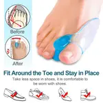 1PAIR SILICONE GEL BUNION BIG TOE SEPARATOR SPREADER / FOOT