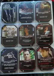 RARE Battlestar Galactica CCG 32 Card Demo Set SDCC 2006 TWO 16-CARD Sub SETS