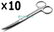10 Pcs Surgical Operating Mayo Scissors Curved 5.5" Blunt/Sharp Instruments