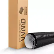 Fibra De Carbono Negro Xpo 5FT X 1FT 8 Años Anos Rollo De Vinilo De Automovil