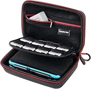 [New 3DS XL/New 2DS XL Case] Smatree Hard Protective Carrying Case for New Nintendo 3DS, New 2DS XL, New 3DS XL, Nintendo New 3DS XL -Super NES Edition-[NOT for Nintendo Switch and 2DS] (Black&Red)