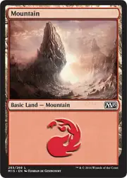 MTG Magic - Mountain B - Magic 2015 - Common - Foil Near Mint