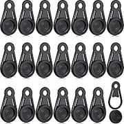 Hotop 20 Pcs Tarp Clips Heavy Duty Tarp Grabbers Movable Snaps Clip Extra Tie Down Effect Without Damaging a Hole for Outdoor Camping, Tent, Awning, Banner, Cover, Plastic Sheeting