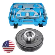 Crankshaft Belt Pulley Tool Fit Jaguar Land Rover Defender XE F-Type AJ20P4 2.0L (for: Jaguar)