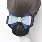 Nurse Hair Clip Bow Hair Net Cover Korean Headwear Bank Teller Neck Tie Hotel