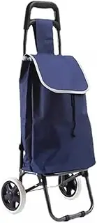 Shopping Trolley Shopping Cart Foldable Shopping Trolley Bag with Wheels Large Reusable Cloth Hand Tote Supermarket Pull Cart Bag Grocery Shopping Cart Folding Shopping Trolley