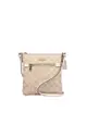 Coach Mini Rowan File Bag CF340 With Signature Canvas In Light Khaki Chalk