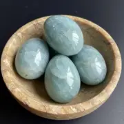Natural Celestite Crystal Eggs Polished Celestite Tumbles Egg-Shaped Gemstone
