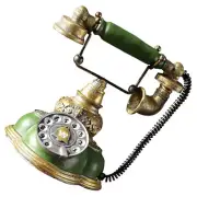 Vintage Rotary Phone Model Phones Home Decoration Resin Crafts